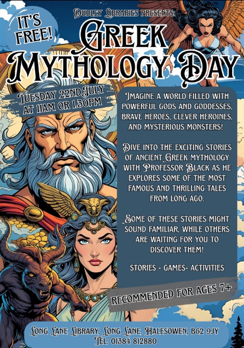 Long Lane Library - Greek Mythology Day